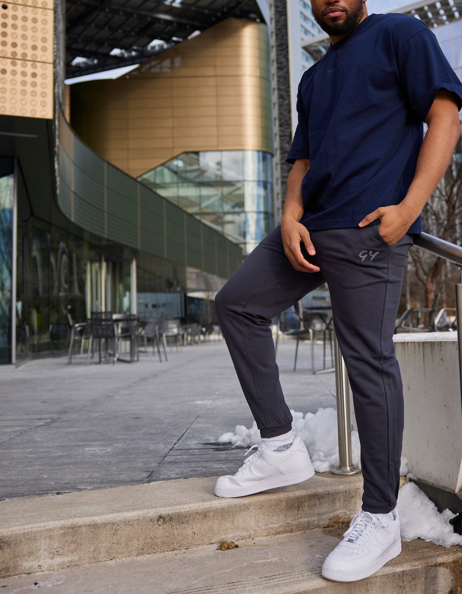 Shop Online Metallic Gray Jogger