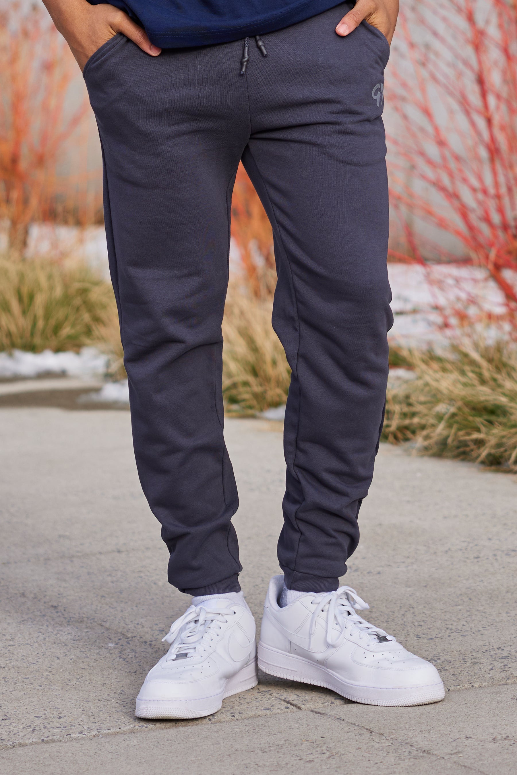 Terry Blend Metallic Gray Jogger