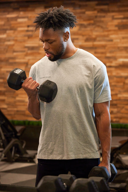 Cotton Blend Grey Tee 